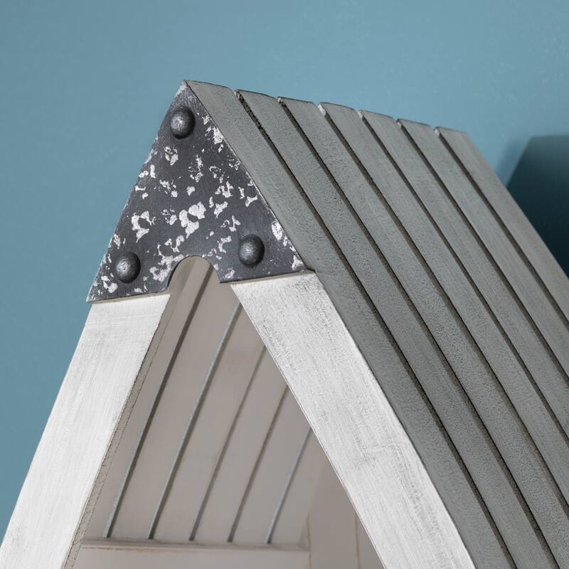 70.86 in. White Solid Wood 4 Shelf Bookcase