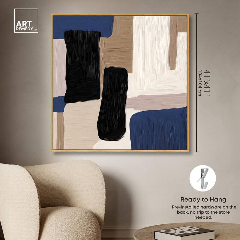 Blue Quietude I Canvas by Art Remedy