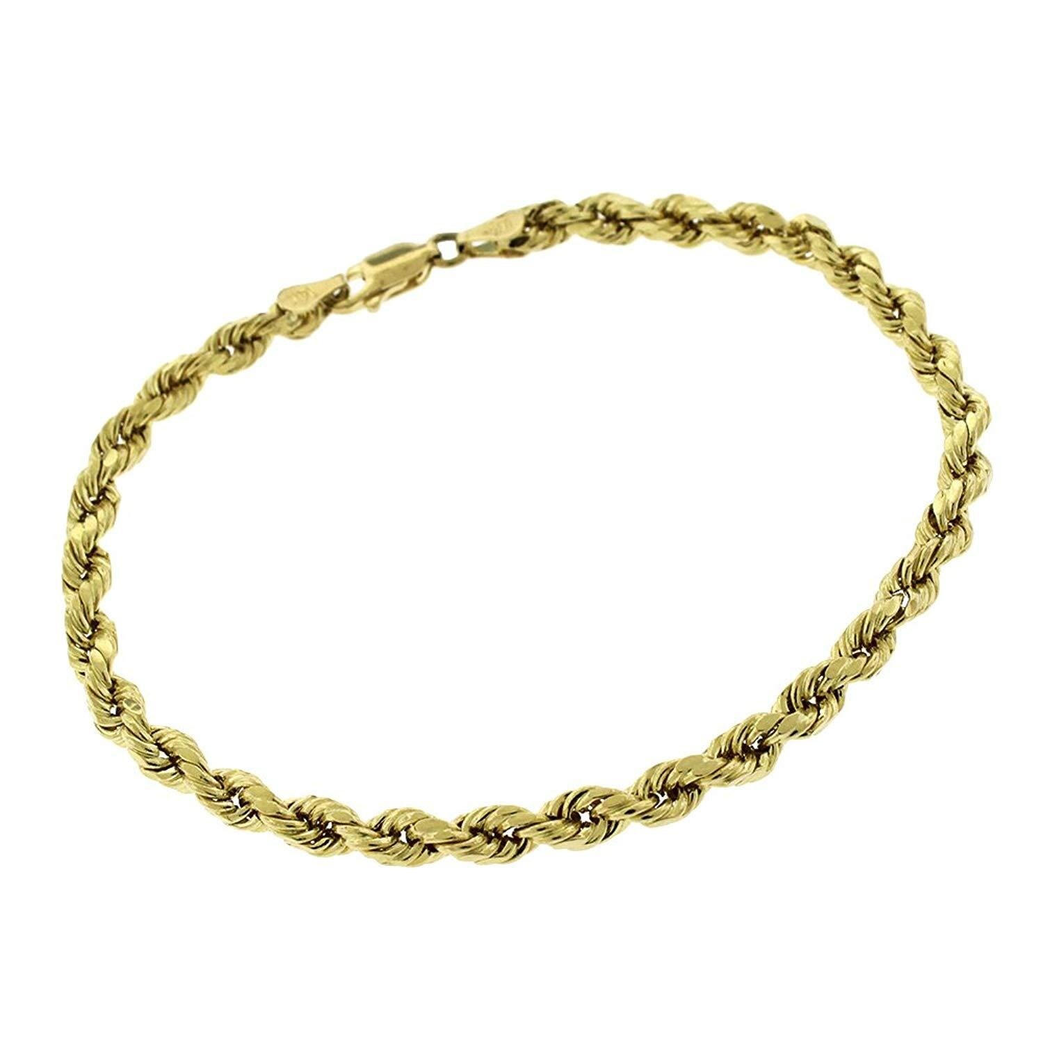 Shop 10K Yellow Gold 4MM Solid Rope 