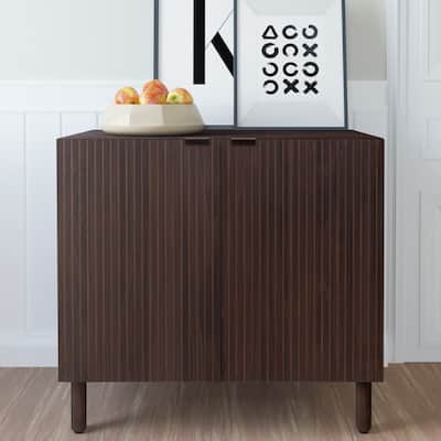 Merk Walnut Cabinet 2 Door