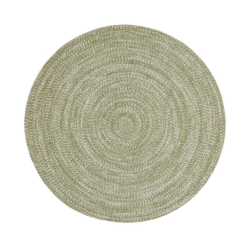 Superior Modern Rustic Bohemian Reversible Multi-Tone Braided Indoor Outdoor Area Rug