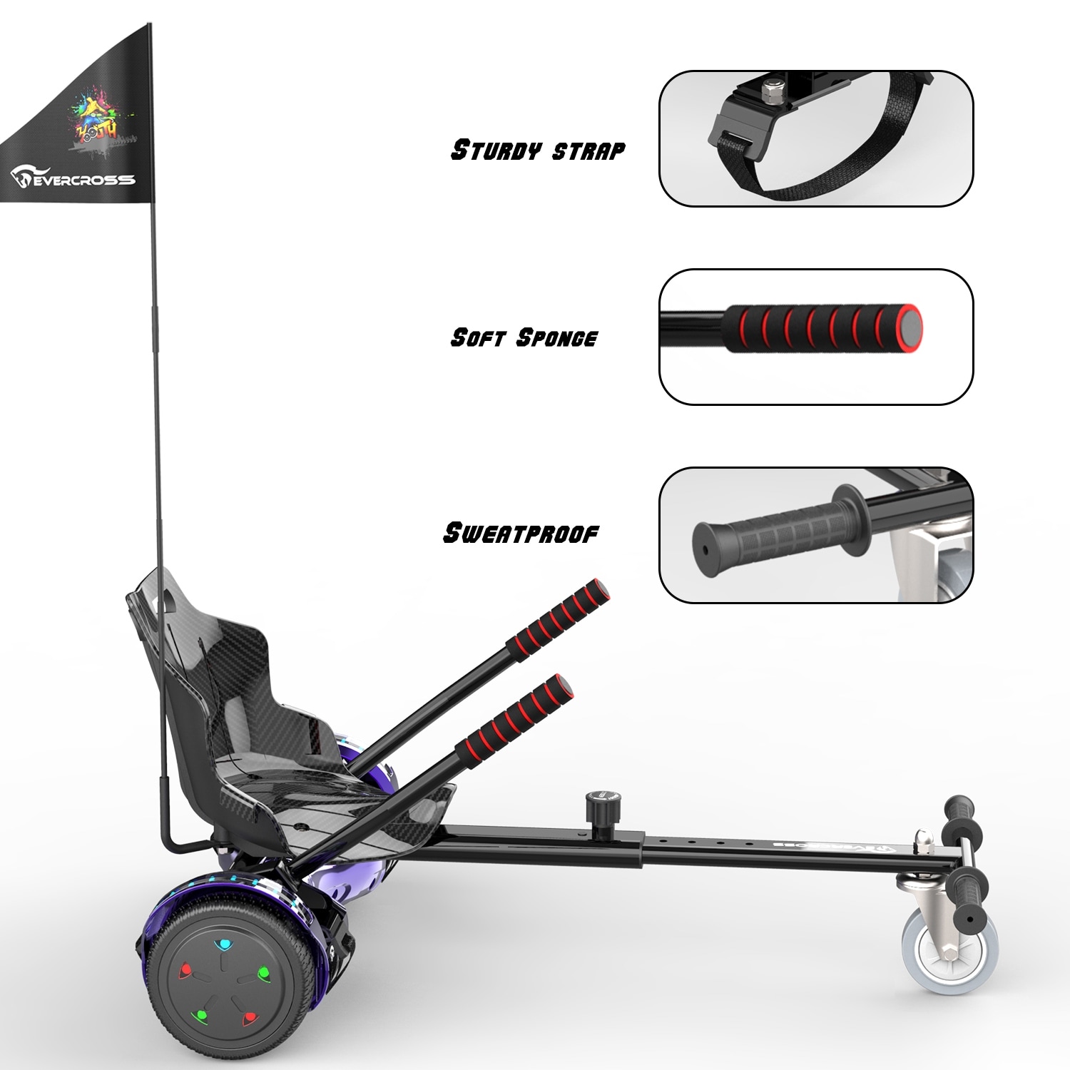 Hoover Board Hoverheart Bluetooth Hoverboard With LED Light UL2272