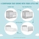 preview thumbnail 5 of 3, Dream On Me Storybrooke 5 in 1 Convertible Crib with Under Drawer - Pebble Grey