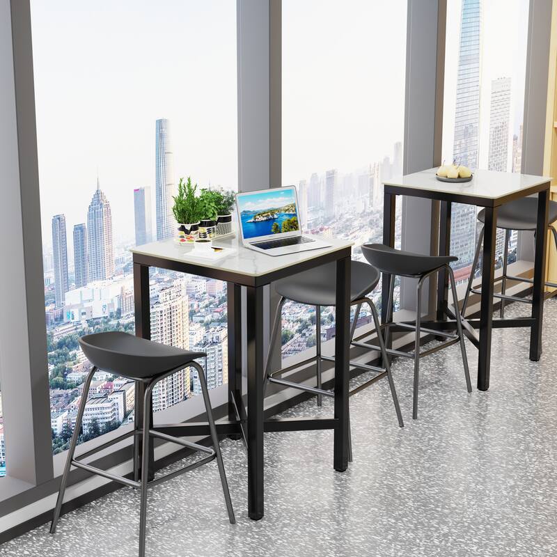 Bar Height 41.4" Dining Table - 27.55x27.55x41.4 inch