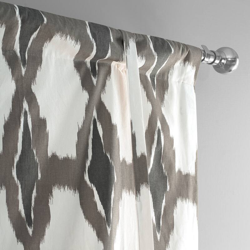 Exclusive Fabrics Sorong Printed Cotton Tie-Up Window Shade - 46 X 63