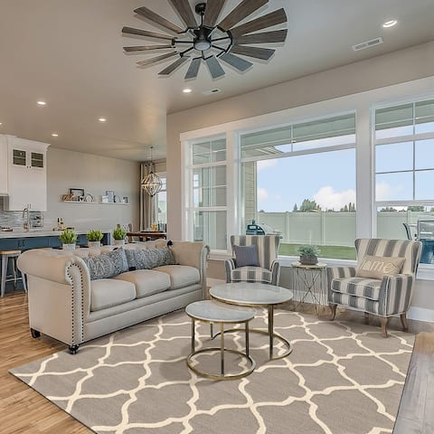Hand-Tufted Trio Geo Rug Collection