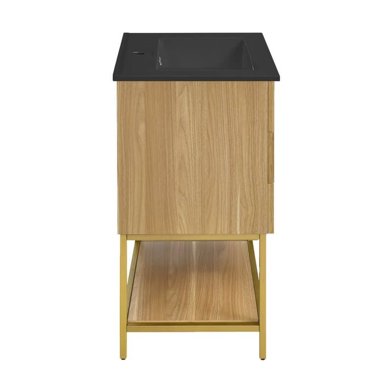 Swiss Madison SM-BV380MB Carre 24" Free Standing Single Basin Vanity