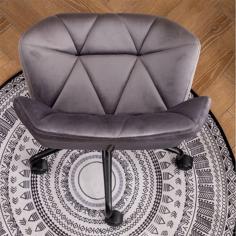 Diamond Tufted Adjustable Swivel Office Chair