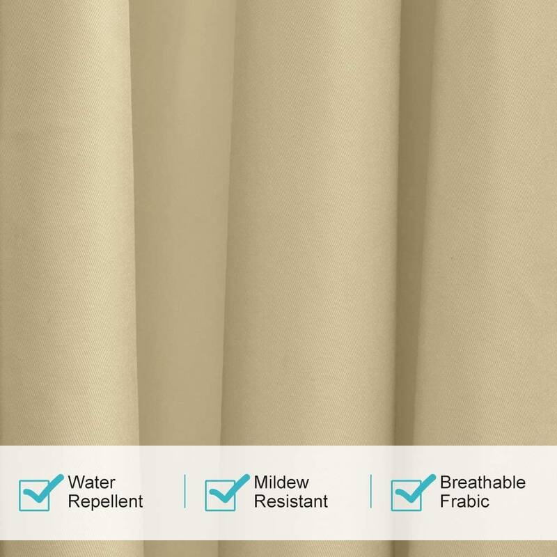 Pro Space 50" x 120" Indoor/Outdoor Curtains Grommet Curtain (4-panel) - 50''x12''