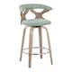 Option Seafoam Green Fabric/White Washed Wood