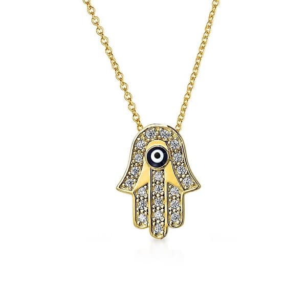 Dainty Gold Jewelry Gift Gift For Her Hamsa Jewellery Hand of Fatima Necklace Evil Eye Jewellery Hamsa Necklace Evil Eye Necklace