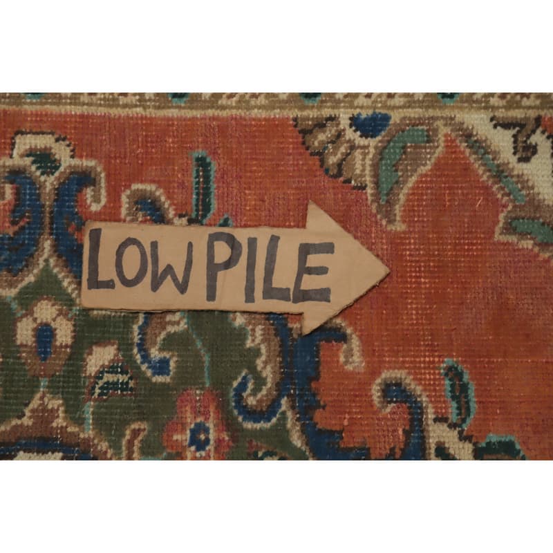 Hand Knotted Oriental 100% Wool Carpet Traditional Medallion Oranges & Rust Tabriz Area Rug - 5' 10'' X 4' 5''