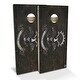 preview thumbnail 1 of 7, North Dakota Flag Vintage Outdoor Cornhole Board Set