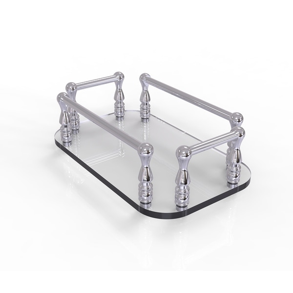Allied Brass Vanity Top Glass Guest Towel Tray