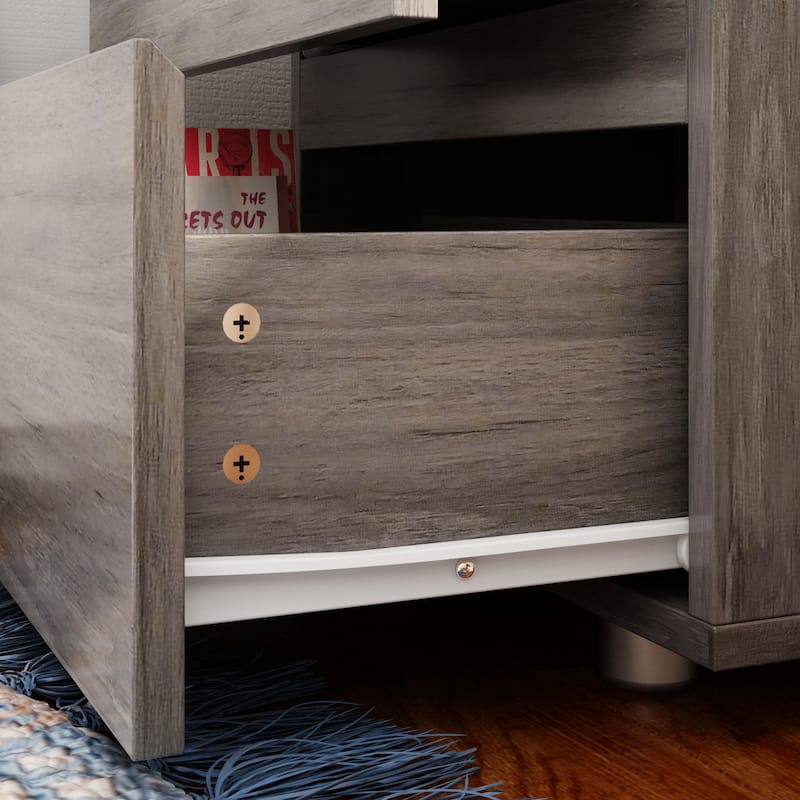 18.9'' Tall 15.7"W 2 - Drawer Nightstand Chest End Table