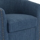 preview thumbnail 18 of 44, Nailhead Trim Upholstered Swivel Accent Chairs Set of 2
