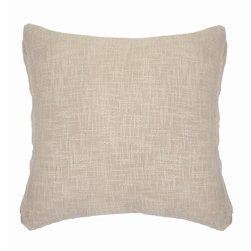 HomeRoots 20" X 20" Birch 100% Cotton Geometric Zippered Pillow