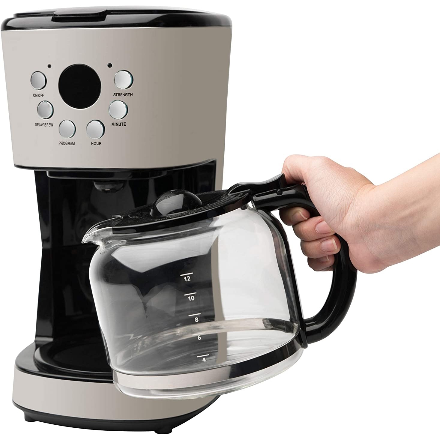 Haden Retro Style 12 Cup Programmable Home Coffee Maker Machine w