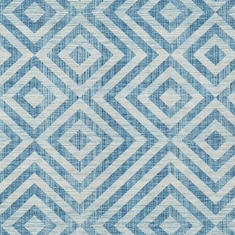 HomeRoots Geometric Transitional Rectangle Outdoor Rug