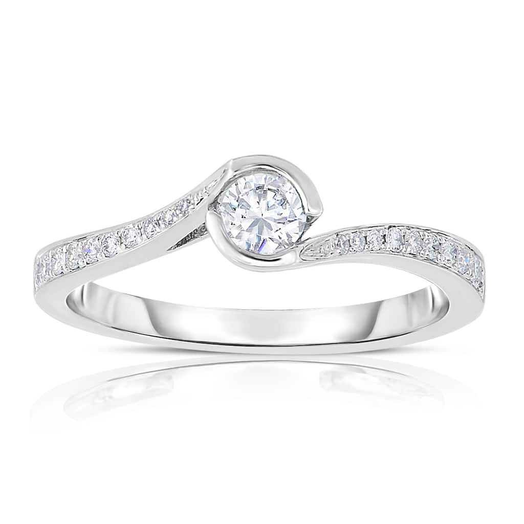 10KW Round Diamond 1/4 CTW Engagement Ring