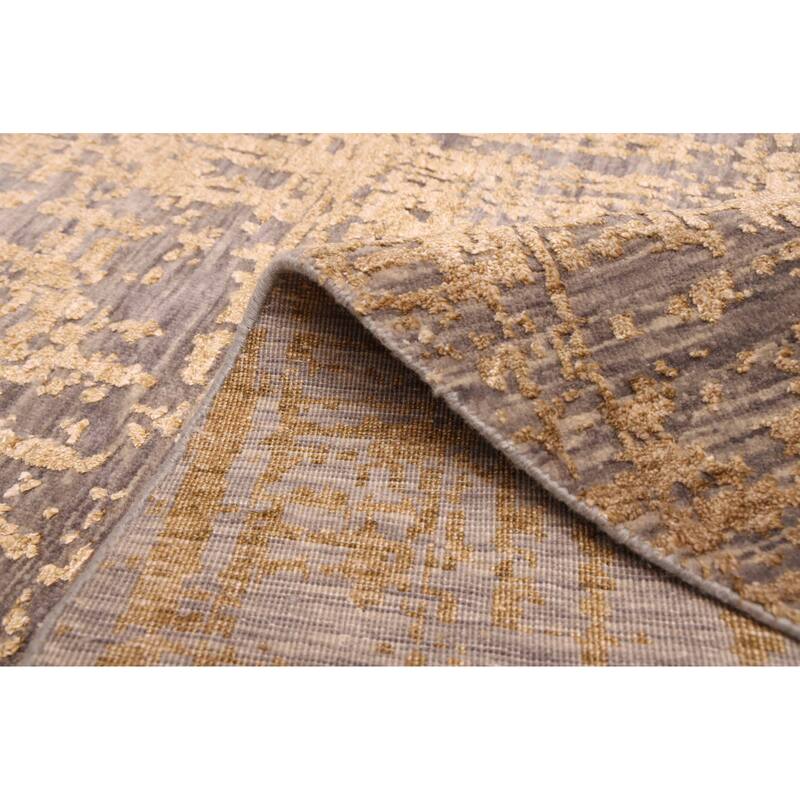 ECARPETGALLERY Hand-knotted Legacy Light Brown Silk, Wool Rug - 6'0 x 6'0
