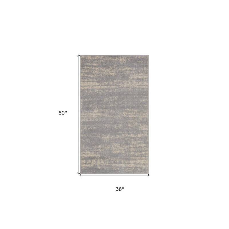 HomeRoots Abstract Contemporary Rectangle Outdoor Rug - 3' x 5'