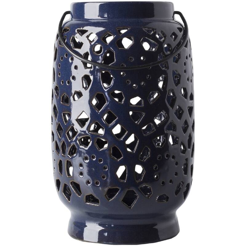 Livabliss Pamela Ceramic Large Size Decorative Lantern