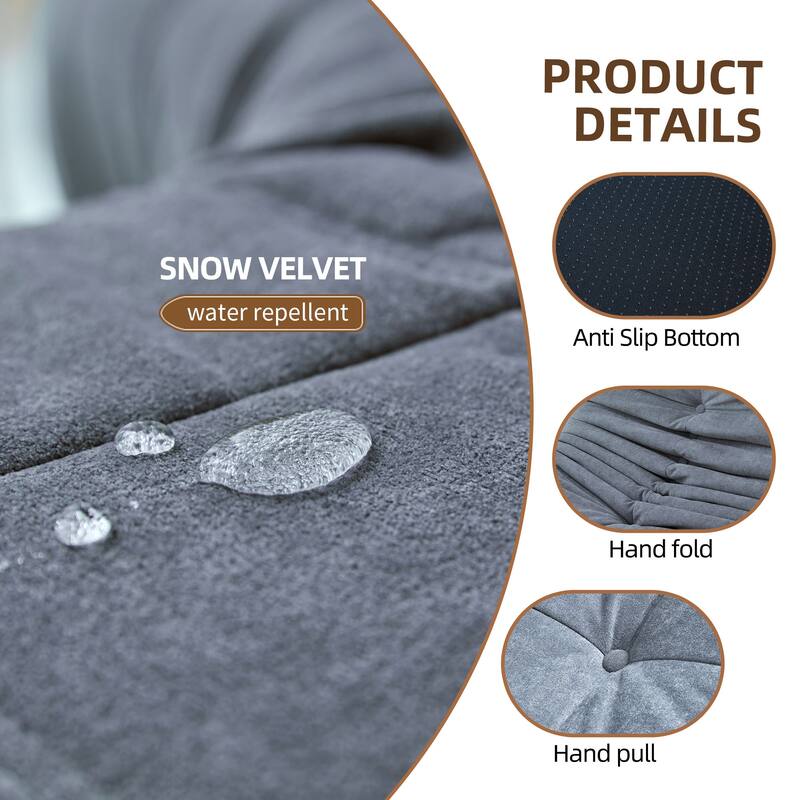 Caterpillar-Like Bean Bag Lounger Sofa Chair,Three-Proof Fabric,Memory Foam,Ergonomic Design