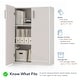 preview thumbnail 10 of 29, DH BASIC Modern Stackable Storage Organizer Bookcase with Doors