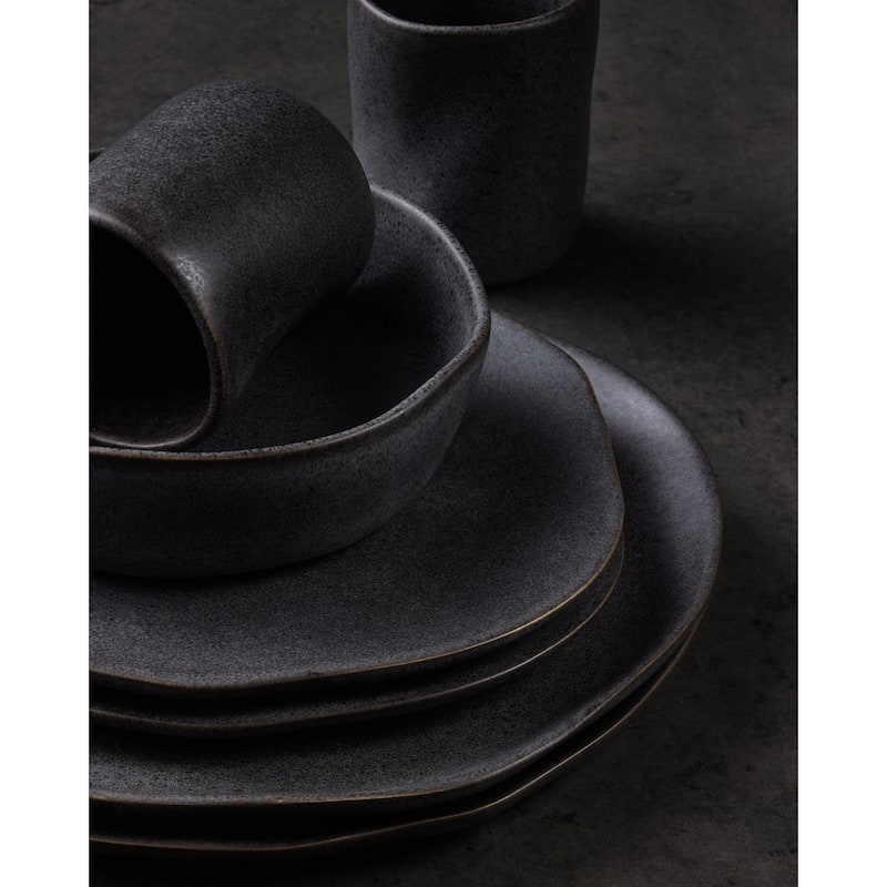 Stone by Mercer Project Hekonda Deboss Stoneware Dinnerware Set