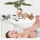 preview thumbnail 5 of 3, The Peanutshell Wildest Dreams Pink Musical Crib Mobile for Baby Girls