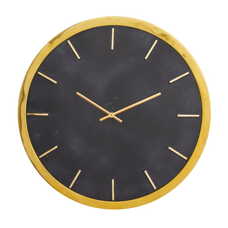 CosmoLiving by Cosmopolitan Marble Glam Wall Clock