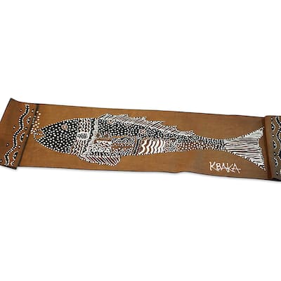 Novica Handmade Big Fish Cotton Table Runner