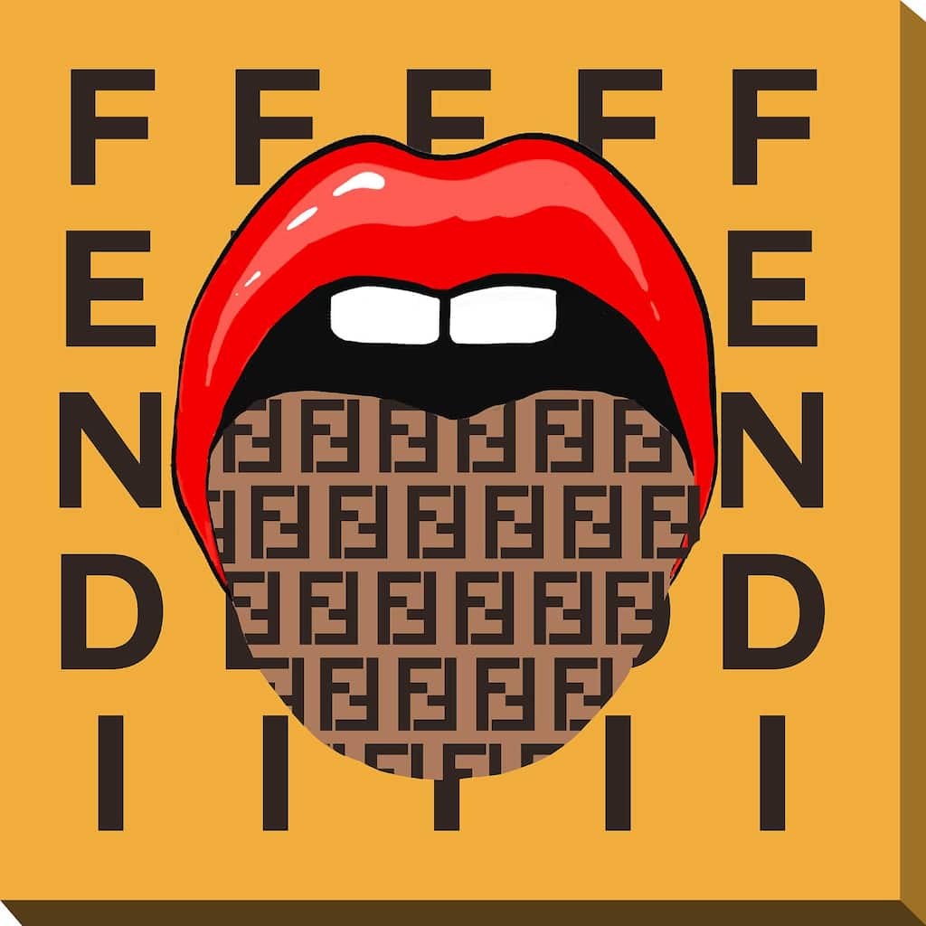 "Tip of My Fendi Tongue" by Jodi Print on Canvas