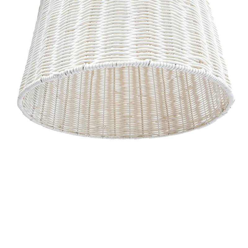 Glow Chandelier with Rattan Shade