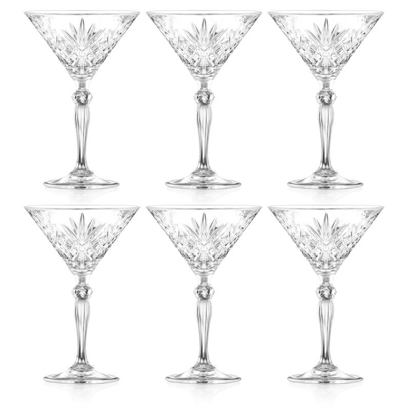 Majestic Gifts Inc. Glass Martini, 6 oz. Set of 6