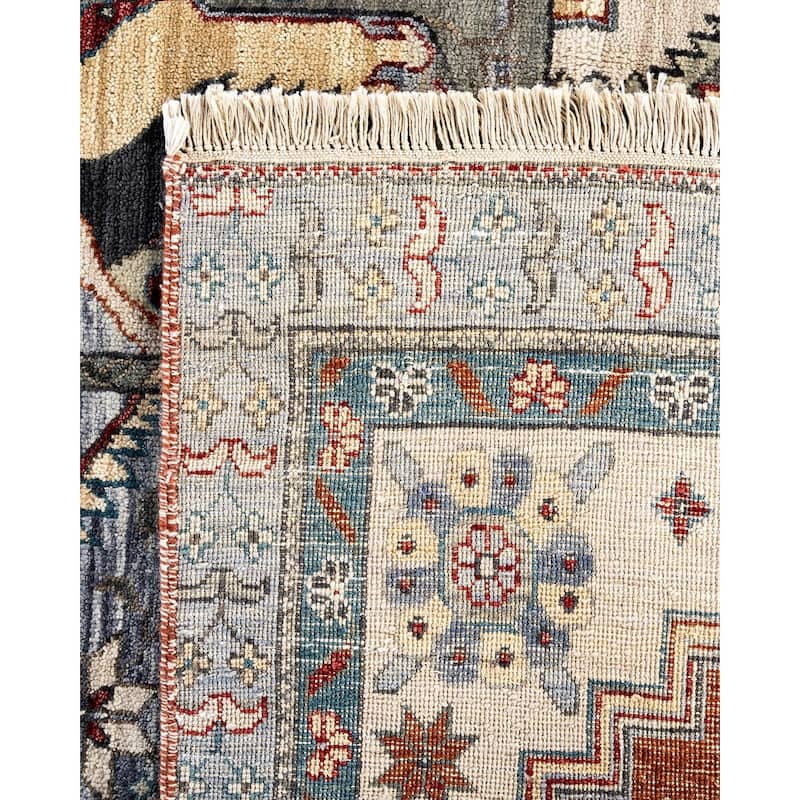 Patchwork One-of-a-Kind Hand-Knotted Area Rug, Gray - 8' 1" x 10' 0"