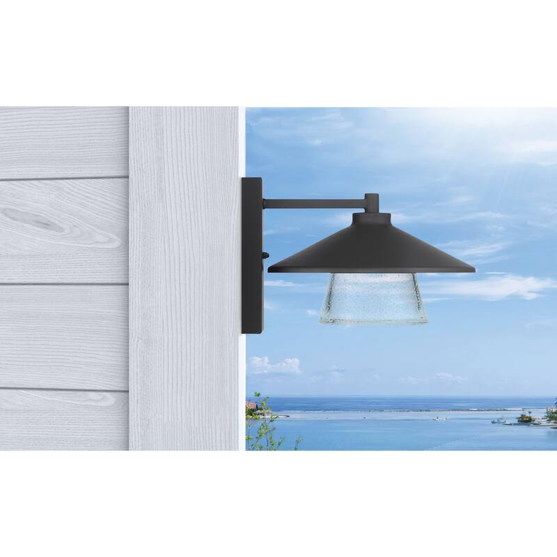 Silo 1-light Black Marine Grade LED Outdoor Wall Sconce