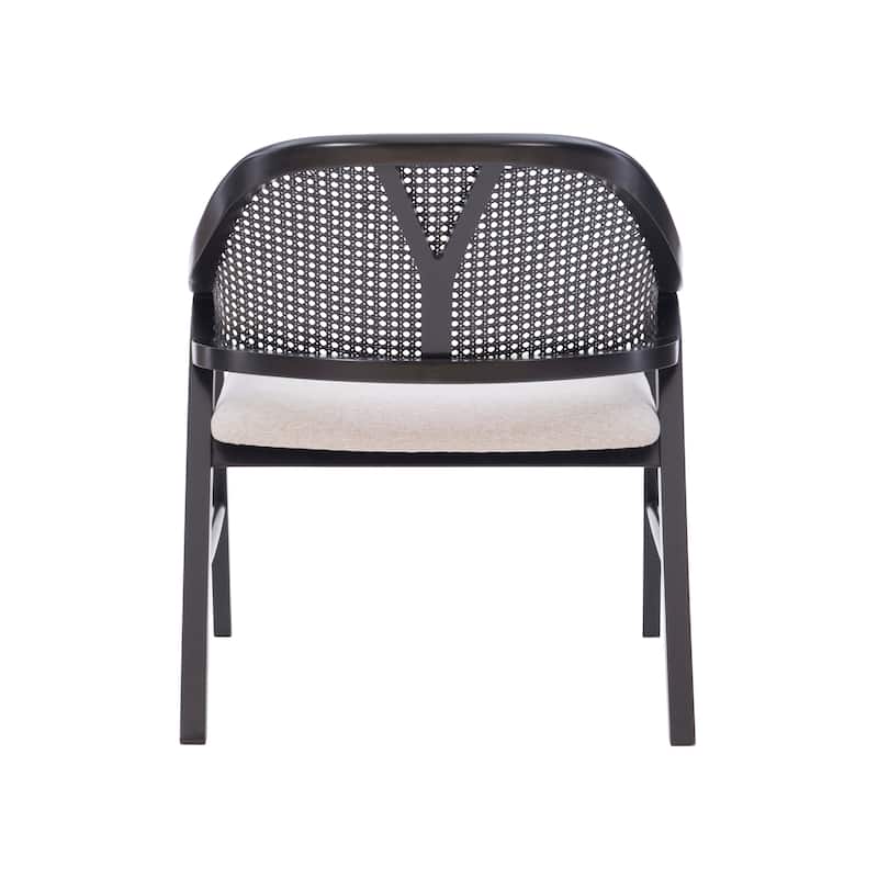Kanoy Black Cane-Back Side Dining Chair