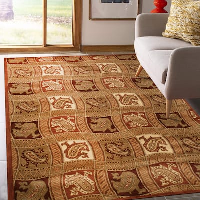 EORC Hand-Tufted Wool Fazel Rug, Red | Luxurious & Stylish Area Rug - 8' x 10"