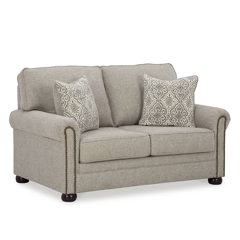Signature Design by Ashley Gaelon Dune Loveseat - 64"W x 41"D x 39"H