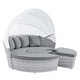 preview thumbnail 2 of 34, Scottsdale Canopy Outdoor Patio Daybed Gray