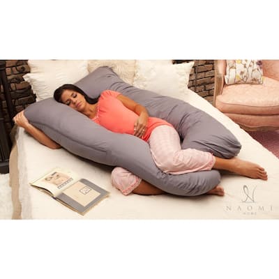 Cozy Body Pillow, U-Shaped Pregnancy pillow, Grey