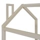preview thumbnail 8 of 18, Velvet House Bed Full/Twin Size Wood Bed with Roof