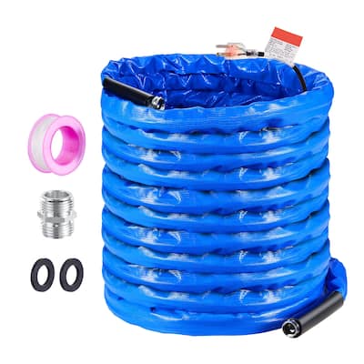 Heated Water Hose for RV, Heated Drinking Water Hose with Corrugated Cover Antifreeze to -45°F, Automatic Self-regulating