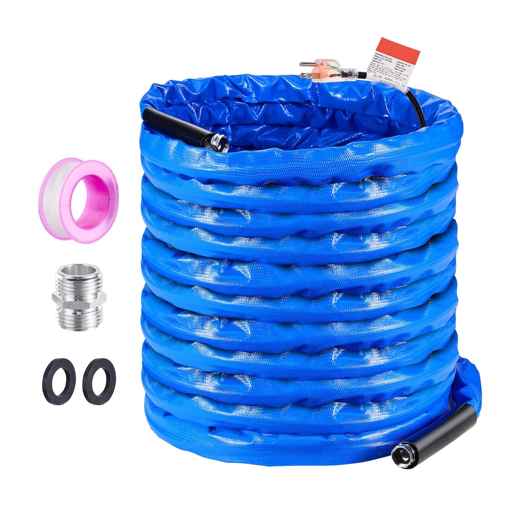 Heated Water Hose for RV, Heated Drinking Water Hose with Corrugated Cover Antifreeze to -45°F, Automatic Self-regulating