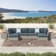 preview thumbnail 4 of 51, Corvus 8-piece Aluminum Wicker Patio Sectional Conversation Set