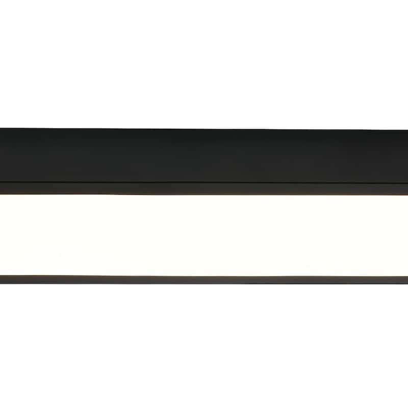 Modern Dimmable LED Long Oblong Flush Mount Ceiling Light 31.5in