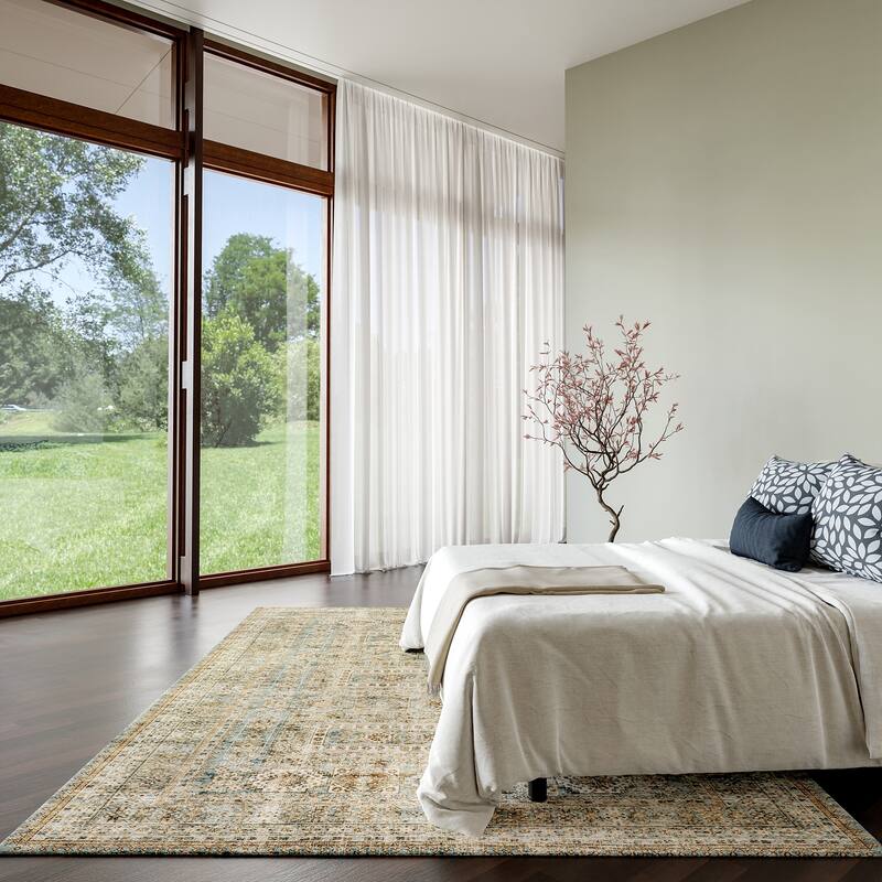 Tilicho Distressed Wool Area Rug