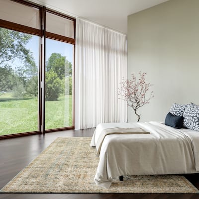 Tilicho Distressed Wool Area Rug